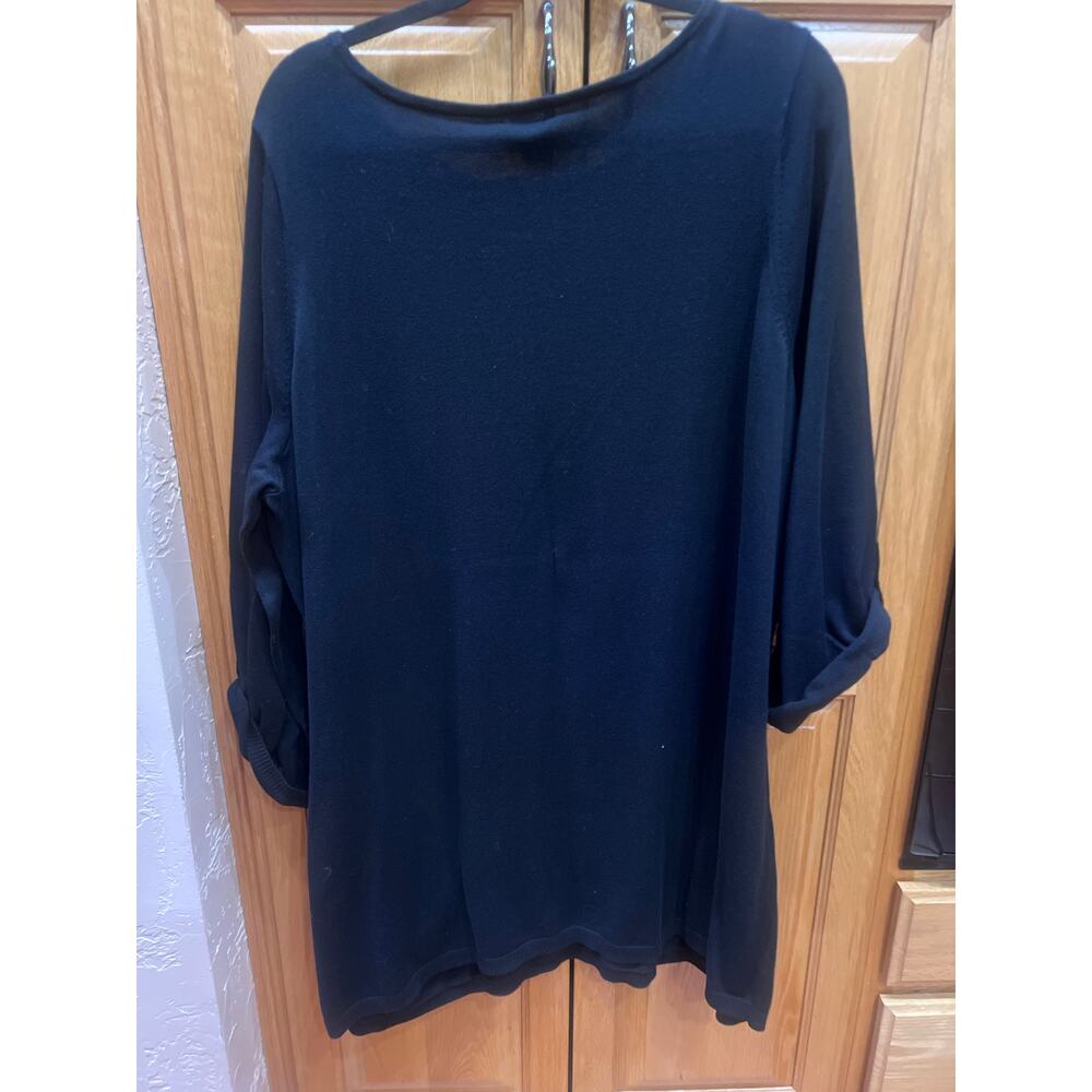 Caslon Women's Black Tunic Top | Size 2X - Picture 4 of 4